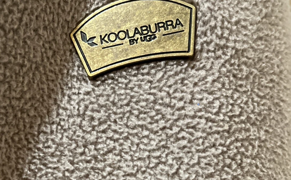 Chaqueta Abrigo con Capucha Kookaburra By UGG Para Mujer M Taupe Estilo Sherpa Foto 4 de 4