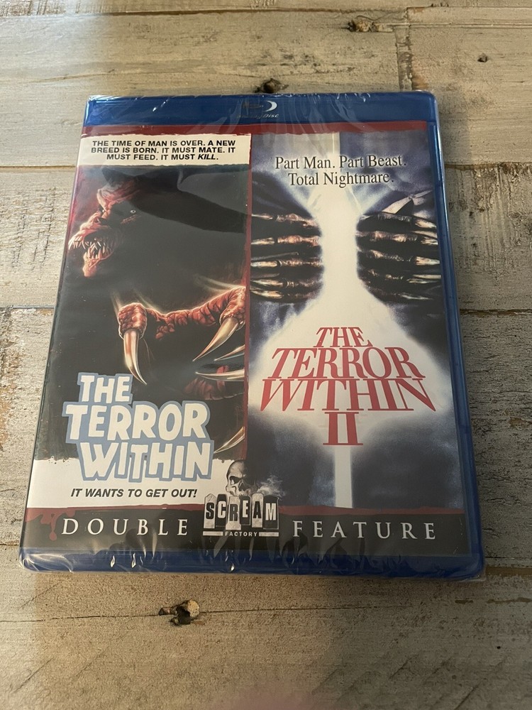 The Terror Within & The Terror Within II Blu-Ray Scream EXCLUSIVE LTD 1000 OOP