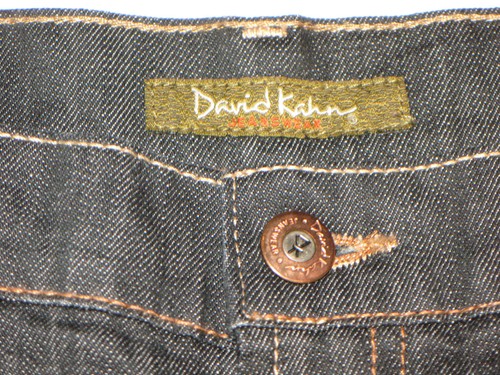 David Kahn Mid-Rise Bootcut Jeans Women Sz 8 Black + Flame Pocs + Stretch L31 - Picture 7 of 10