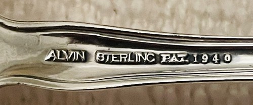 Alvin Sterling Silver CHATEAU ROSE 4 Piece Place Setting - Picture 6 of 8