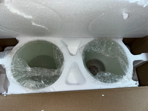 Hampton Bay Hamilton 3-Light Brushed Nickel Vanity Light Frosted Glass Shades - Picture 11 of 11
