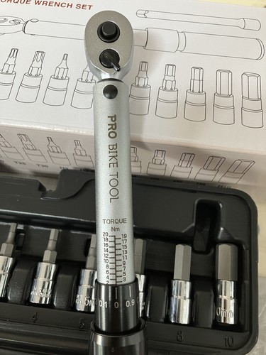 PRO BIKE TOOL 1/4 Inch Drive Click Torque Wrench Set – 2 to 20 Nm – New Unused - Picture 21 of 24