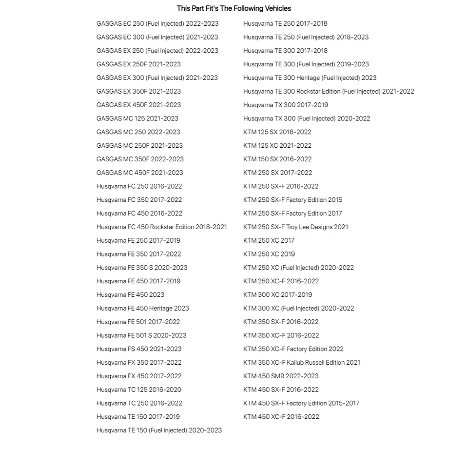 Комплект крышек мочевого пузыря Race Tech KTM для Husqvarna TE 300 2017-2018 - Изображение 4 из 4