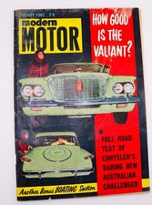 MODERN MOTOR magazine January 1962 Chrysler Valiant Holden Ford Dodge review