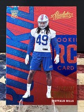 2018 Panini Absolute Tremaine Edmunds Spectrum Blue #141 Buffalo Bills  *B5