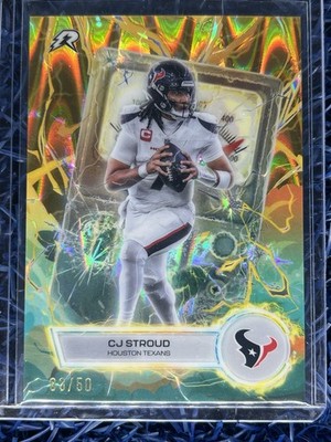 2025 Topps Resurgence C J Stroud Voltaic Gold /50 VT-21 Houston Texans New 🔥