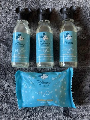 Disney Resorts H2O+ 1.7oz. Soap/ 1.25 Oz Shampoo. Conditioner Shower Gel Vintage