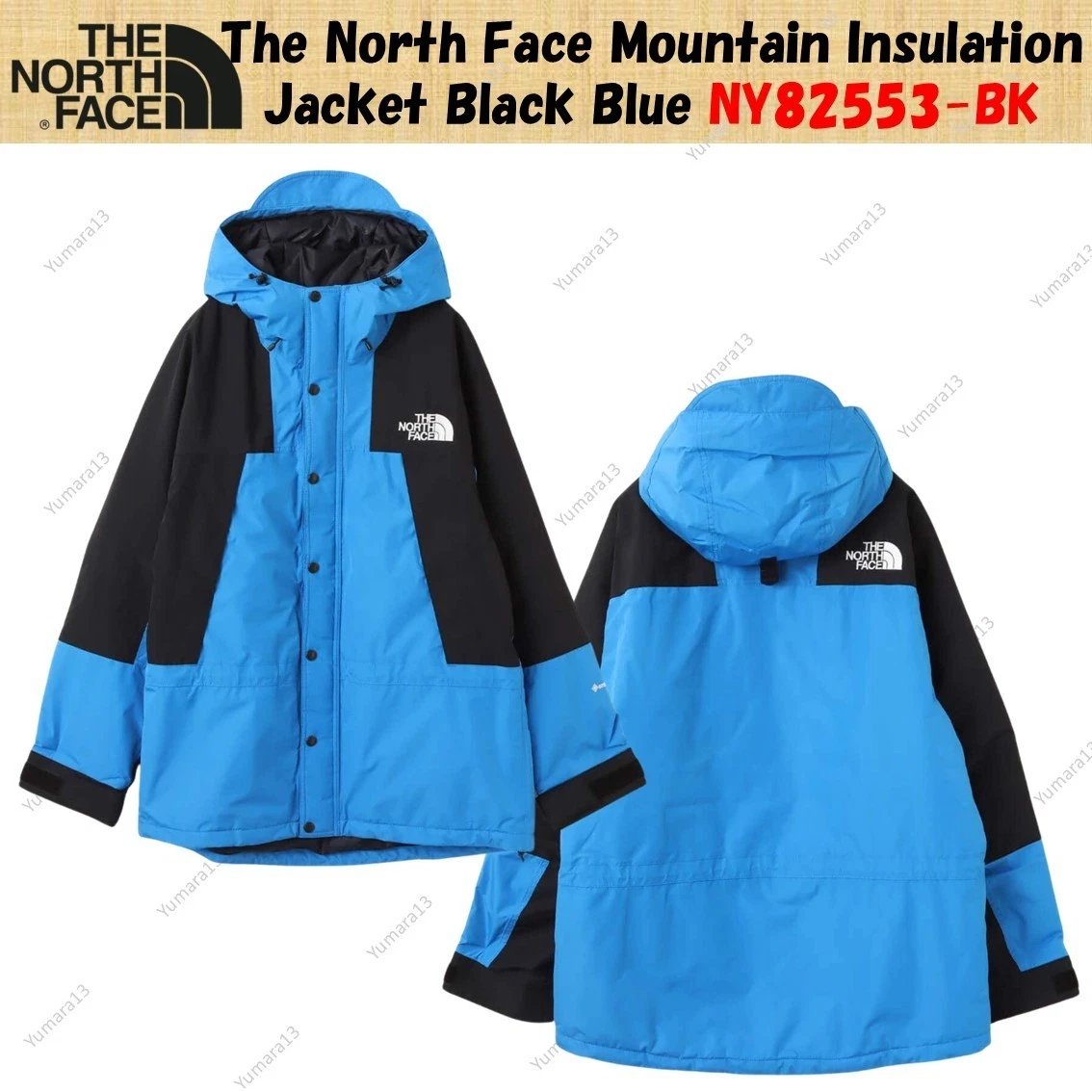 The North Face Mountain Insulation Jacket Black Blue NY82553-BK