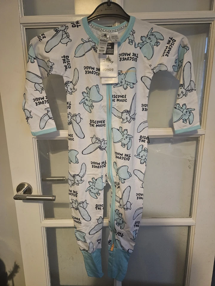 Größe 3 - Bonds Wondersuit Disney Dumbo weiß - neu mit Etikett