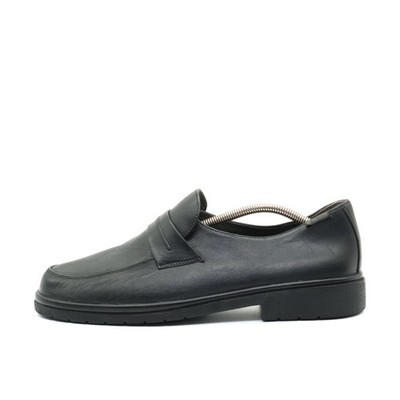 Mephisto Herren Slipper Schwarz Leder Stoßämpfung Komfort Business EU 44
