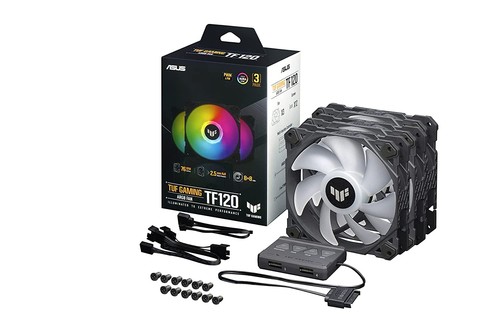 ASUS TUF Gaming TF120 ARGB Fan - Triple Fan Kit with ARGB Controller Triple Pack - 第 7/10 張圖片