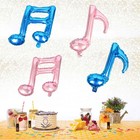 4 Pcs Musical Balloon Balloons Decoration Birthday Aluminium Foil