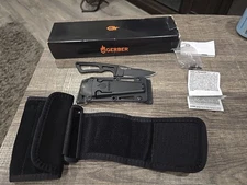 2 Gerber Ghoststrike Fixed Blade Knives w/Sheath And Ankle Sheath Used 🔥