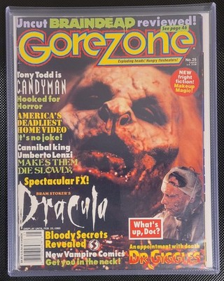 GOREZONE issue 25 horror CANDYMAN Bram Stoker's DRACULA braindead DR GIGGLES