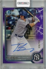 2022 Topps Bowman Trey Sweeney Chrome Prospect Auto Purple /250