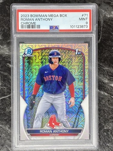 2023 Bowman Mega Box Chrome #71 Roman Anthony PSA 9  Red Sox