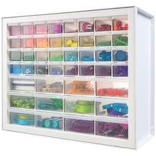 Stackable Small Parts Organizer, 44-Drawer Cabinet