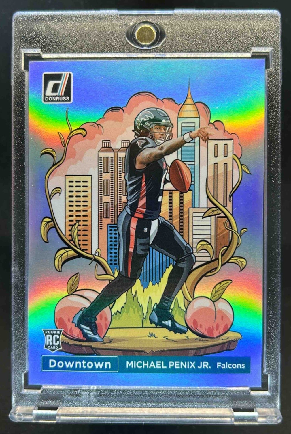 2024 Donruss Michael Penix Jr. Downtown! SSP RC Rookie #14 Falcons