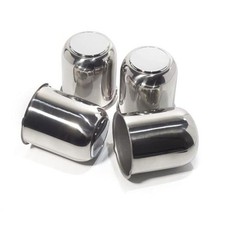 4Pcs 3.19in Trailer Wheel Center Caps Push 4pcs 3.19in Wheel Center Caps Chrome
