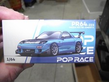 POP Race 1/64 Mazda RX7 re-amemiya blue #223 NIB