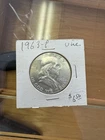 Silver Franklin Half Dollar 1963P Brilliant UNC PL Near Full Bell Line+
