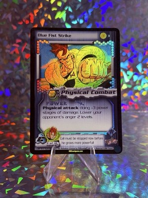 DBZ Dragon Ball Z FOIL Blue Fist Strike 3 CCG Unlimited Cell Saga MP Score
