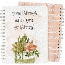 Primitives by Kathy Grow Through What You Go Through Spiral Notebook, 7.5" H