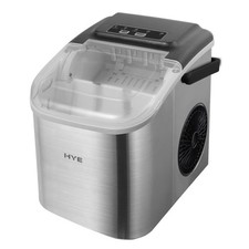 HYE Ice Maker Machine 12KG Per Day Electric Ice Cube Maker, Silver - IM12KSS27