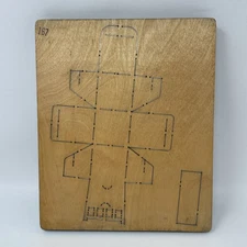 AccuCut Jumbo Die Box Chair 3D Crease BX414CJ Wooden Die 11.75" x 9.75"