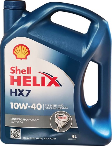 SHELL Helix HX7 10W-40 4L Motoröl Schmiermittel Auto halbsynthetisch Schutz - Bild 1 von 2