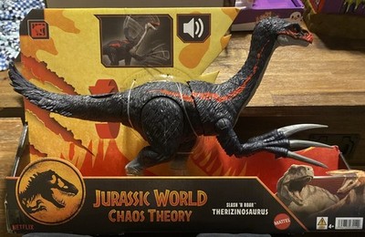 Jurassic World Slash N Roar Therizinosaurus Dinosaur Figure, Attack & Sound Toy