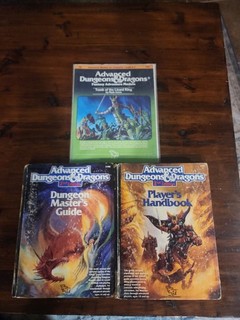 D&D Advanced Dungeons and Dragons Vintage Book Set Lot of 3 1989 TSR 2nd Edition