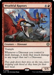 Wrathful Raptors - Commander: The Lost Caverns of Ixalan Rare #88