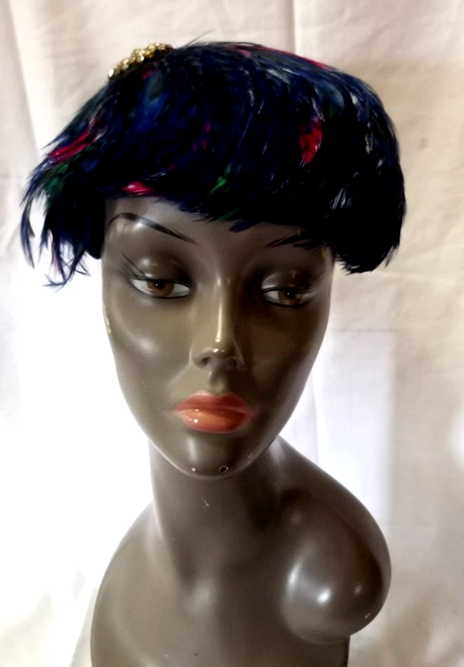 Feather Original Vintage Hats Women display picture 3