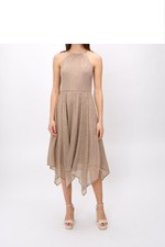 Alex Evenings Formal Metallic High-neck Dress Style 5127716 SZ 14