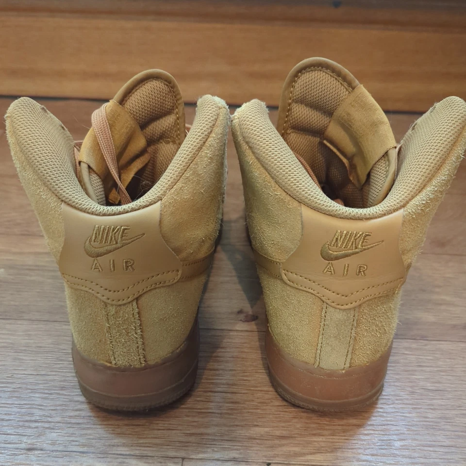 NIKE AIR FORCE 1 HIGH TOPS TAN UK5.5 - Image 4 of 4