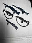 VINTAGE KENNER STAR WARS 1980 REBEL IG-88 BOSSK AT AT RIFLE GUN WEAPON LOT OF 5