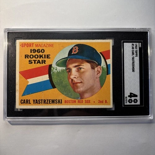 1960 Topps #148 Carl Yastrzemski Rookie RC SGC4 Centered. 🔥🔥