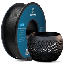 Geeetech PLA Filament 1.75mm Black, 1kg (2.2lbs) Spool, Neatly Wound 3D Print...