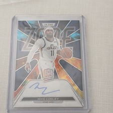 Panini 2021-22 Spectra In the Zone Autographs Mike Conley Astral Prizm /49 Jazz