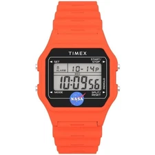 New Timex x NASA Artemis Limited Edition Lunar Orange Digital Watch TW2Y13300