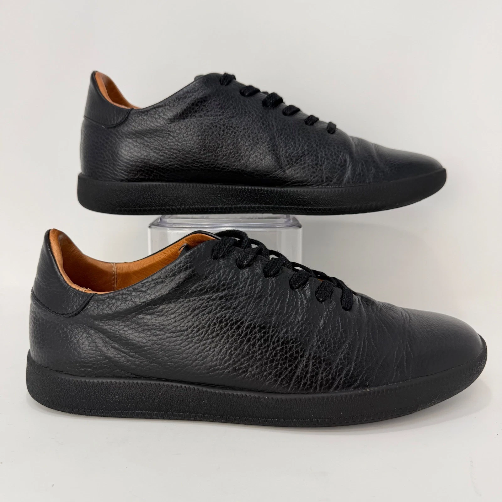 Beckett Simonon Geller Trainers Black Leather Mens 10 Made in Colombia