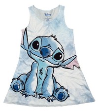 NWT Disney Stitch Girls Sleeveless Tank Dress Size Small 6-6x