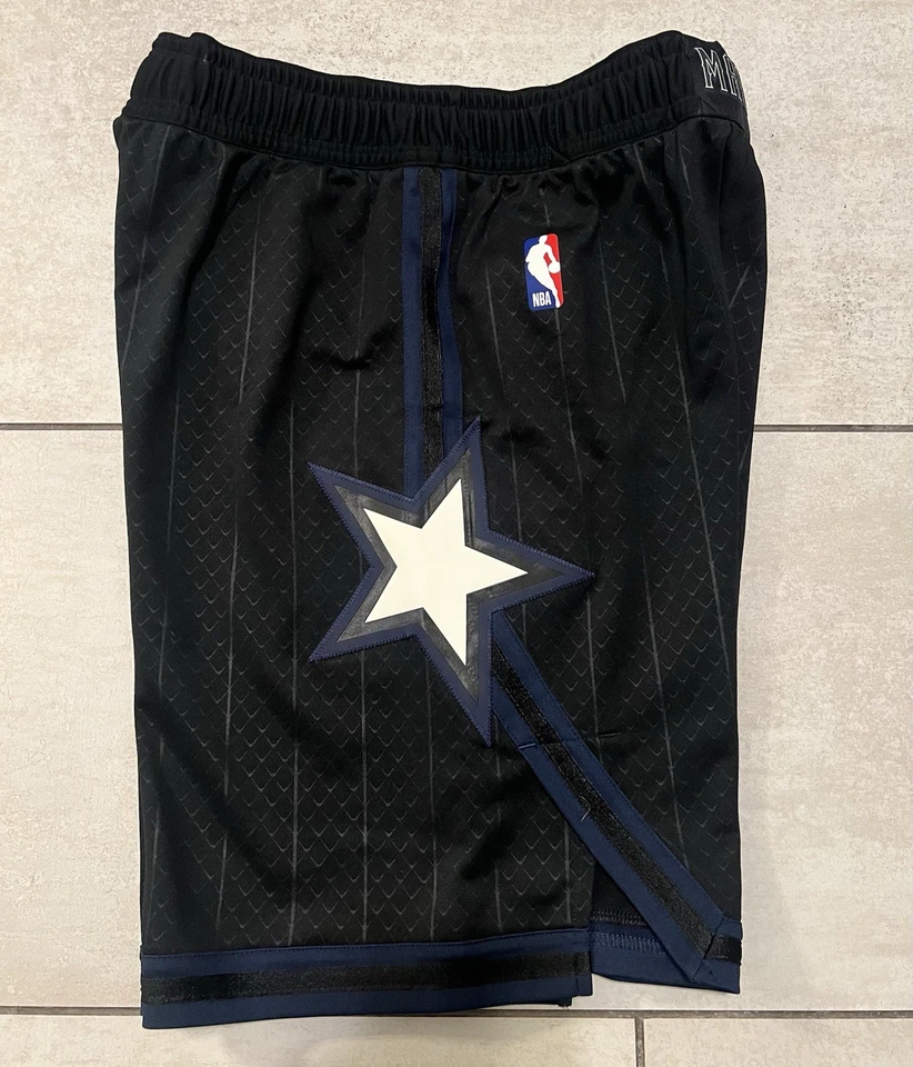 Pantalones Cortos Nike NBA Orlando Magic City Edition Negros Jugador de Juego Talla 34-1 Longitud M Foto 4 de 4