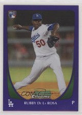 2011 Bowman Draft Chrome Retail Purple Refractor Rubby De La Rosa #30 00lg