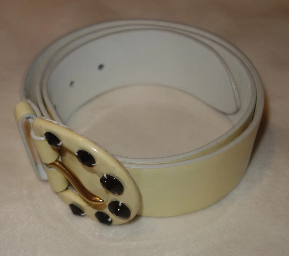 Cinto de couro envernizado Miu Miu Prada tamanho 34/35  - Imagem 4 de 4