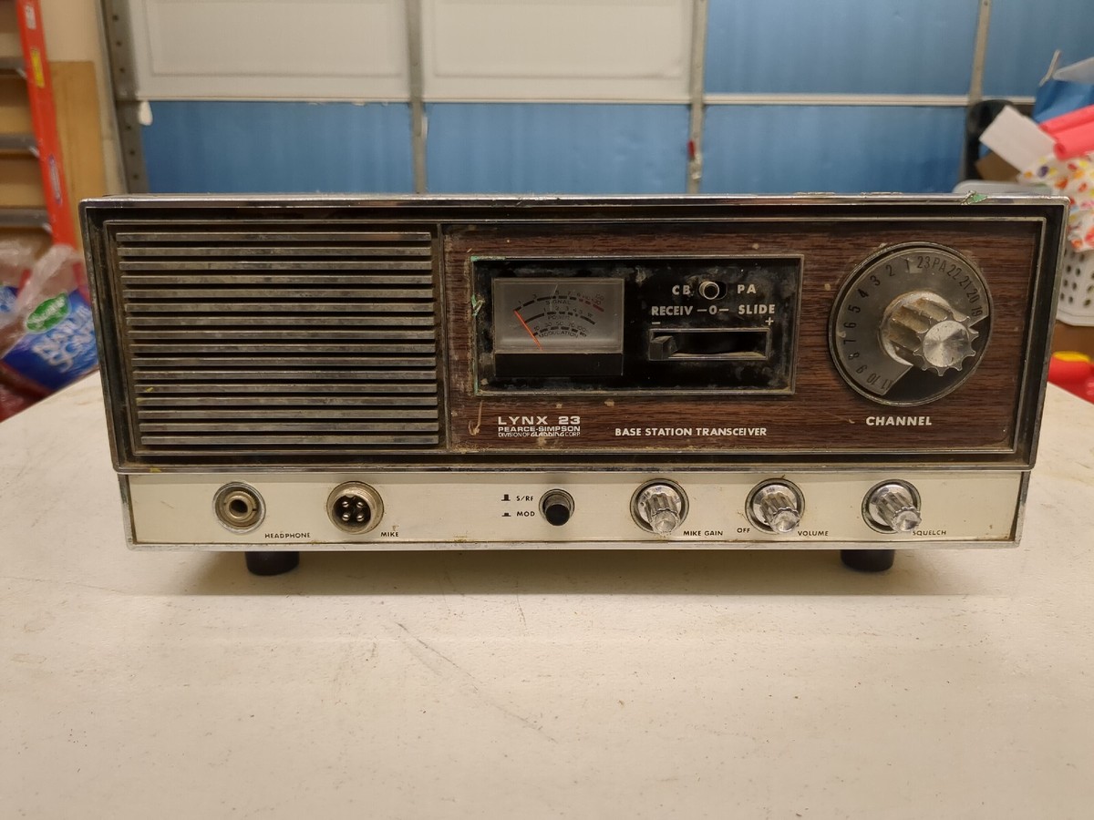 Vintage Pearce-Simpson Lynx 23 CB Base Station Transceiver | eBay