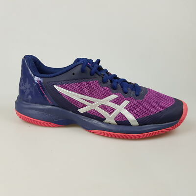 Women's ASICS 'Gel Court Speed' Sz 6.5 US Runners Blue Pink | 3+ Extra 10% Off