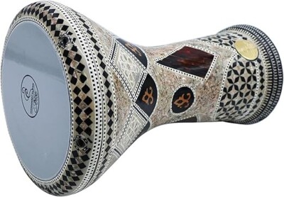 New! Gawharet El Fan Classic 17'' Mother of Pearl Darbuka Drum Percussion
