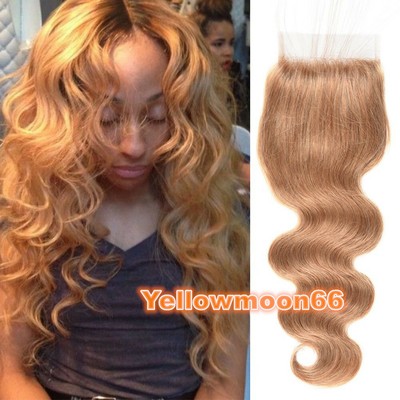 4x4 Lace Closure 8a Brazilian Virgin Hair Free Part Body Wave